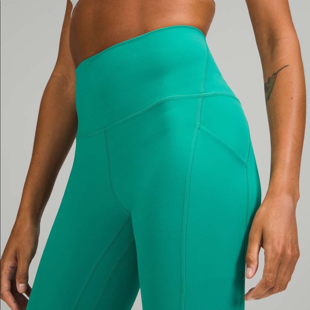 Maldives green align pants with pockets